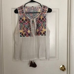 Free people Aztec print top